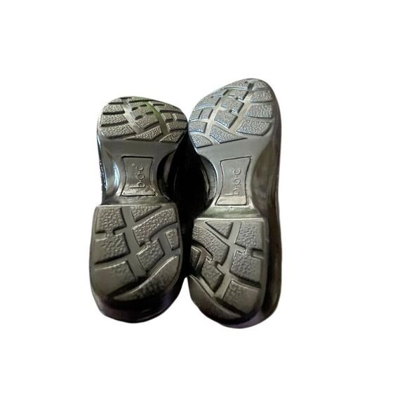 BOC Born Concept Women's Black Leather Floral Paisley Embossed Clog Size 8.5M - Picture 7 of 13